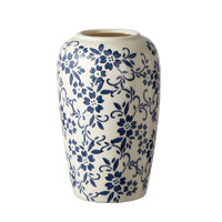 家装季：兰泽 新中式高级感青花瓷复古花瓶 小号