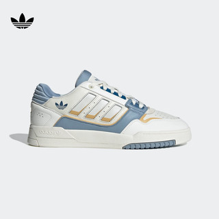 adidas DROP STEP LOW 2.0经典板鞋男女阿迪达斯三叶草IG4336 白/灰/黄 40