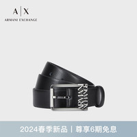 阿玛尼 EMPORIO ARMANIARMANI EXCHANGE24早春AX男士皮带商务针扣徽标腰带礼盒 100