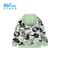 361°童装男童连帽卫衣2024年春季中大童卫衣 北岸绿 160