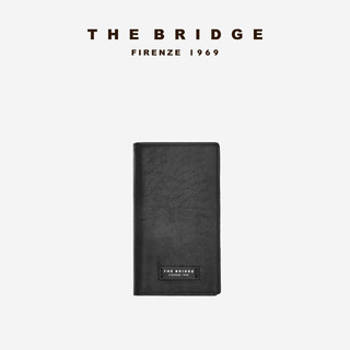 THE BRIDGE /桥牌 手工牛皮长款钱包复古真皮卡夹多卡位一体卡包 棕色