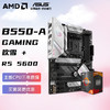 AMD 锐龙R5 5600 搭玩家国度ROG STRIX B550-A GAMING吹雪 CPU主板套装