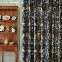 Gafuhome V&A博物馆Morris草莓小偷美式英式复古轻奢高精密窗帘