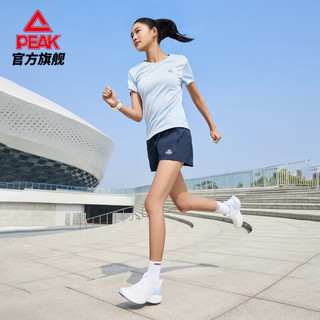 匹克运动短裤女2024夏季新款宽松速干外穿跑步瑜伽健身裤休闲短裤 黛兰 L