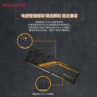 阿斯加特32GB(16Gx2)套条 DDR5 6400 台式机内存条 RGB灯条-女武神·瓦尔基里 台式机电竞内存条 TUF联名 D5 16G*2 6800 C34