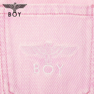 BOY LONDONBOYLONDON春夏24女款牛仔短裤粉色提花老鹰绣花l休闲裤W53001 粉色 26