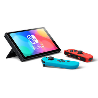 Nintendo Switch 任天堂 Oled版/续航增强款（海外版） NS体感游戏机 即发 Switch OLED 红蓝 【港版】