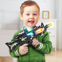 移动端：Anby families 恩贝家族 儿童玩具枪男孩2-3-6岁电动发声声光玩具迷彩仿真模型枪冲锋枪手枪礼盒生日礼物
