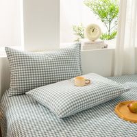 优隆嘉 纯棉枕套全棉水洗棉枕头套 单只