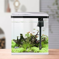 SOBO 松宝小型鱼缸水族箱客厅家用造景超白玻璃鱼缸小型生态桌面金鱼缸