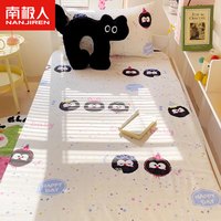 南极人秋冬纯棉宿舍床笠90x200单人全棉床单床罩薄床垫套褥子套 煤球派对【A类全棉印花】BCJ 120x200cm单床笠