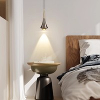 雷士照明 氛围感床头吊灯现代简约北欧轻奢风床头小吊灯