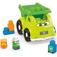 Fisher-Price 美高大颗粒积木经典小车系列警车消防车运输车混装儿童玩具