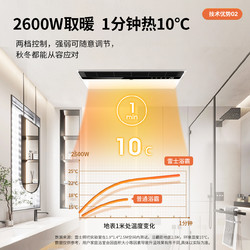 NVC Lighting 雷士照明 集成吊顶米家智能风暖浴霸灯卫生间排气扇照明摆叶暖风机