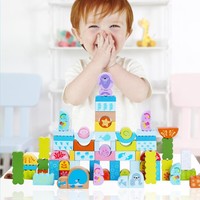 Fisher-Price 早教启蒙宝宝大颗粒拼搭积木木头益智玩具2-3-6周岁儿童