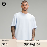 lululemon丨Heavyweight 男士棉质针织 T 恤 LM3FBSS 天空蓝 XL