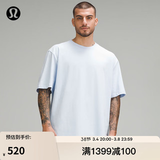 lululemon丨Heavyweight 男士棉质针织 T 恤 LM3FBSS 天空蓝 XL