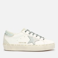 GOLDEN GOOSE Hi-Star 女士皮質平底運動鞋