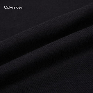 Calvin Klein Jeans24春夏男士休闲通勤经典字母印花纯棉短袖T恤40BC839 Y8X-太空黑 S