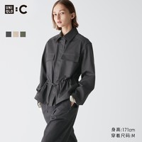 UNIQLO 优衣库 女装 UNIQLO : C棉质抽绳茄克外套 2024春夏465842