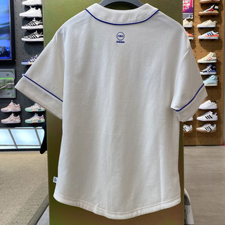 阿迪达斯 （adidas）NEO短袖男装女装夏季训练运动服透气休闲单排扣开衫外套T恤 IA5315 XS