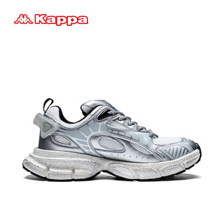 卡帕（Kappa）老爹鞋男春季厚底休闲运动鞋 奥运灰 43 