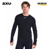 2XU Ignition系列男士紧身打底吸汗透气长袖户外跑步运动卫衣 黑色 M