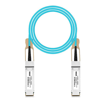 HAILE海乐 QSFP28+AOC光纤堆叠线万兆100G有源直连光缆0.3米通用华为H3C思科曙光浪潮等AOC-100G-0.3M AOC 100G