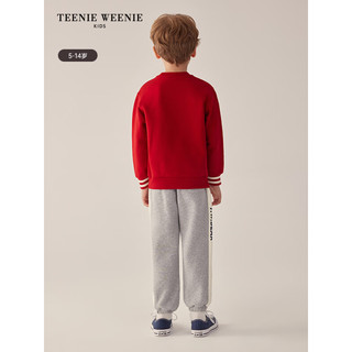 Teenie Weenie Kids小熊童装24早春男童龙年圆领加绒卫衣 红色 160cm