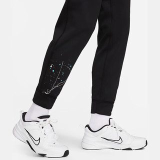 NIKE 耐克 运动裤男春加绒舒适收腿TF FLC PANT裤子DX1545-010黑XL