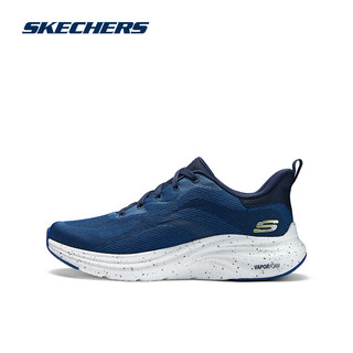 斯凯奇（Skechers）云迹2.0超轻回弹舒适网布透气休闲运动跑步鞋男女款150026/232631 男款-蓝色/柠檬色/BLLM 44