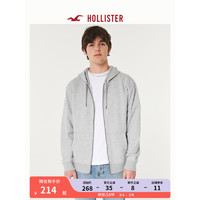 HOLLISTER24春夏毛圈布宽松卫衣帽衫 男女装 357935-1 麻灰色 XXL (185/124A)