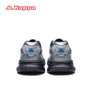 卡帕（Kappa）厚底老爹鞋男子透气软底运动鞋 经典白/奥运灰 43 