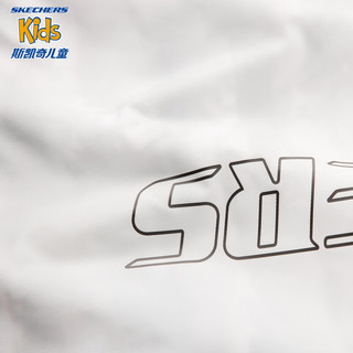 Skechers斯凯奇立领线条感上衣2024春季儿童运动外套P124B011 灰白渐变/03QP 150cm