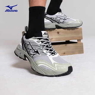 美津浓（MIZUNO）24男女运动鞋透气舒适轻量化设计跑步运动休闲鞋LG-2000 09/浅灰/黑/沉绿 36.5