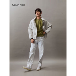 Calvin Klein Jeans24春夏男士户外织带魔术贴袖口运动连帽夹克J325904 PC8-银河灰 S