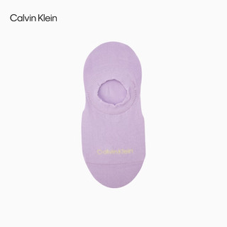 Calvin Klein【】 Jeans24春夏女士两双装提花休闲短袜LS000354 961-月光白/凤信紫 OS