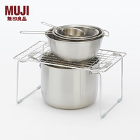 無印良品 MUJI（無印良品 ） 不锈钢水槽下收纳架 置物架 整理 厨房用具 卫生间 小 / 长37*宽24*高19cm