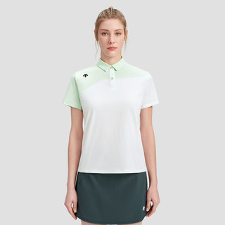 DESCENTE迪桑特WOMEN’S TRAINING系列女士短袖POLO衫夏季 MT-MINT L (170/88A)