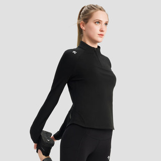 DESCENTE迪桑特WOMEN’S RUNNING系列女士长袖针织衫春季 BK-BLACK L (170/88A)