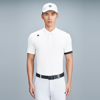 DESCENTEGOLF 迪桑特高尔夫FIELD系列男士短袖POLO衫春季 WT-WHITE L (175/96A)