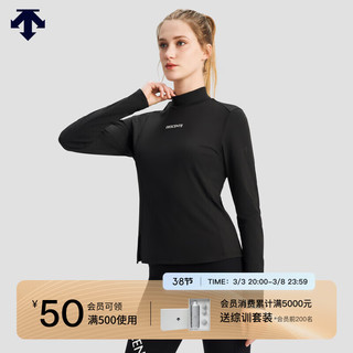 DESCENTE迪桑特WOMEN’S STUDIO系列女士长袖针织衫春季 BK-BLACK XL (175/92A)