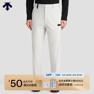 DESCENTE迪桑特DUALIS系列都市通勤男士针织运动长裤春季 LG-LIGHT GRAY L(175/84A)