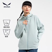 SALEWA 沙乐华 卫衣女情侣薄款开衫连帽外套秋冬女运动服上衣（XL、竹青-女款）