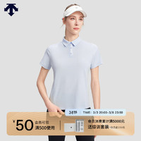 DESCENTE迪桑特WOMEN’S TRAINING系列女士短袖POLO衫夏季 LB-LIGHT BLUE S (160/80A)