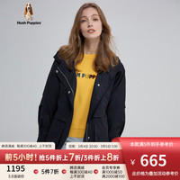 Hush Puppies暇步士女装春秋宽松休闲连帽外套 196深蓝 M