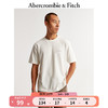 ABERCROMBIE & FITCH男装 24春夏新款美式复古时尚休闲Logo短袖T恤 354015-1 米白色 L (180/108A)