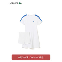 LACOSTE法国鳄鱼女装24春季时尚修身连衣裙EF3873 001/白色 32/150