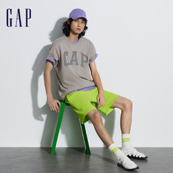 Gap 盖璞 撞色LOGO纯棉T恤 465796