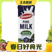 3.8焕新：avonmore 全脂纯牛奶 1L*6整箱礼盒装